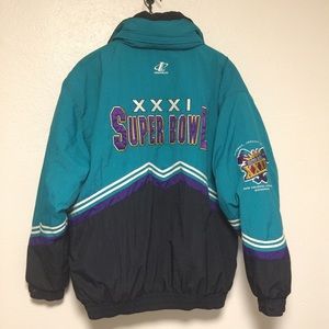Vintage SuperBowl Jacket XL Puffer 90’s